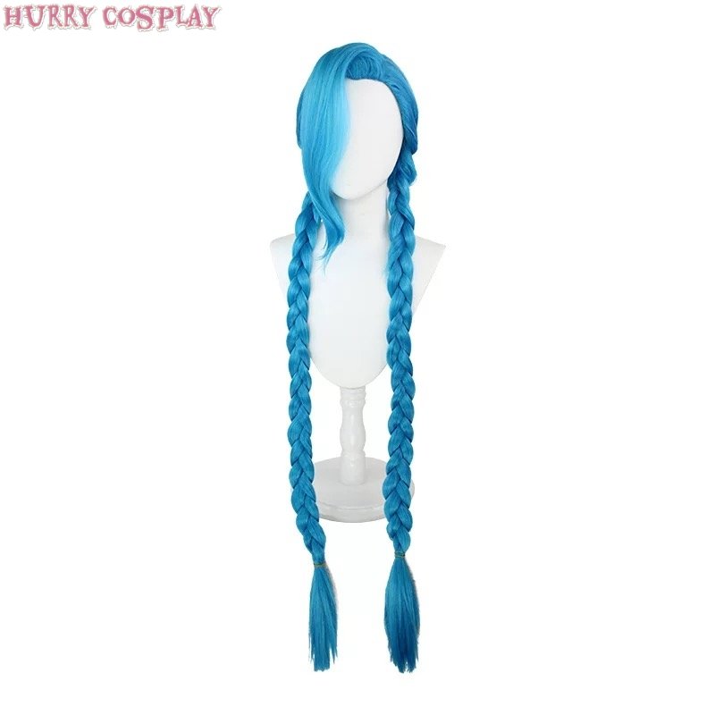 Game Cosplay,League of Legends,Wigs,League of Legends Battle of Two Cities Rampage Loli Jinx Cosplay Costume - Wig